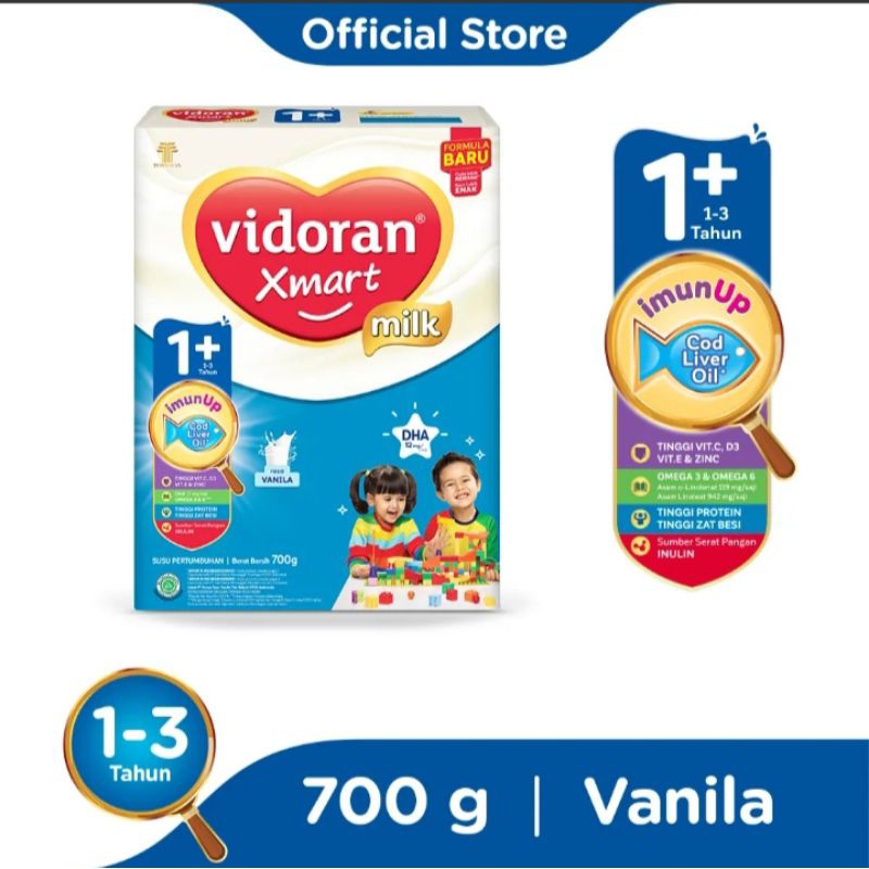 VIDORAN  0-6 , 6-12 , 1+  575, 700, 925 GR MADU VANILA