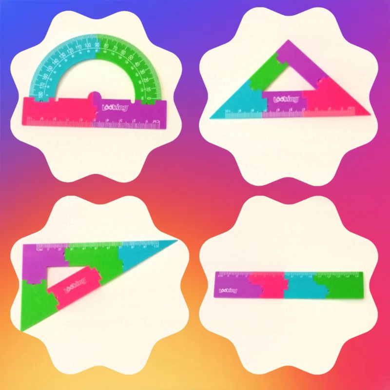 

Puzzle Ruler Penggaris Puzzle Warna Warni
