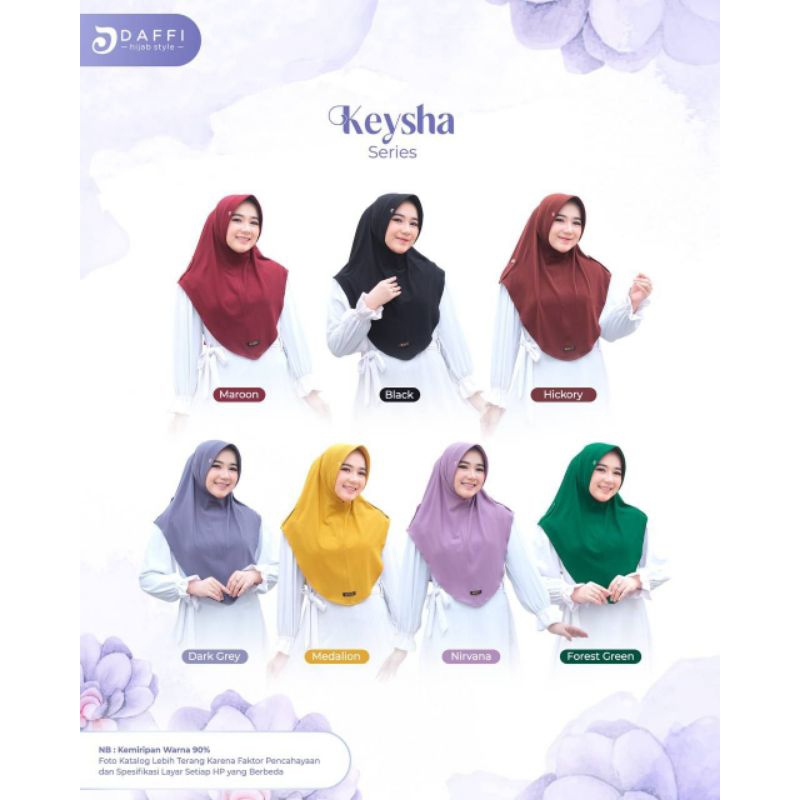 DAFFI - Keysha series - daffi Keysha - hijab daffi - Keysha daffi - hijab instan