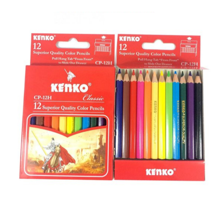 

Pensil Warna Kenko Classic 12 Warna Pendek CP 12H Pencils