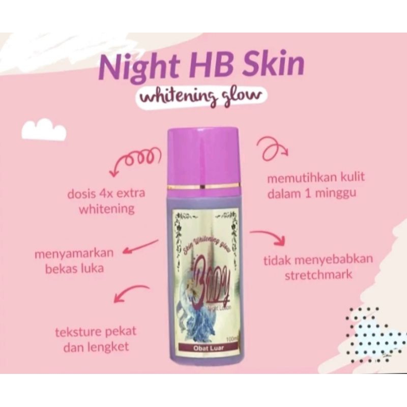 [ORIGINAL] HDPE Handbody Skin Glow Ungu 8 kali Dosis Super