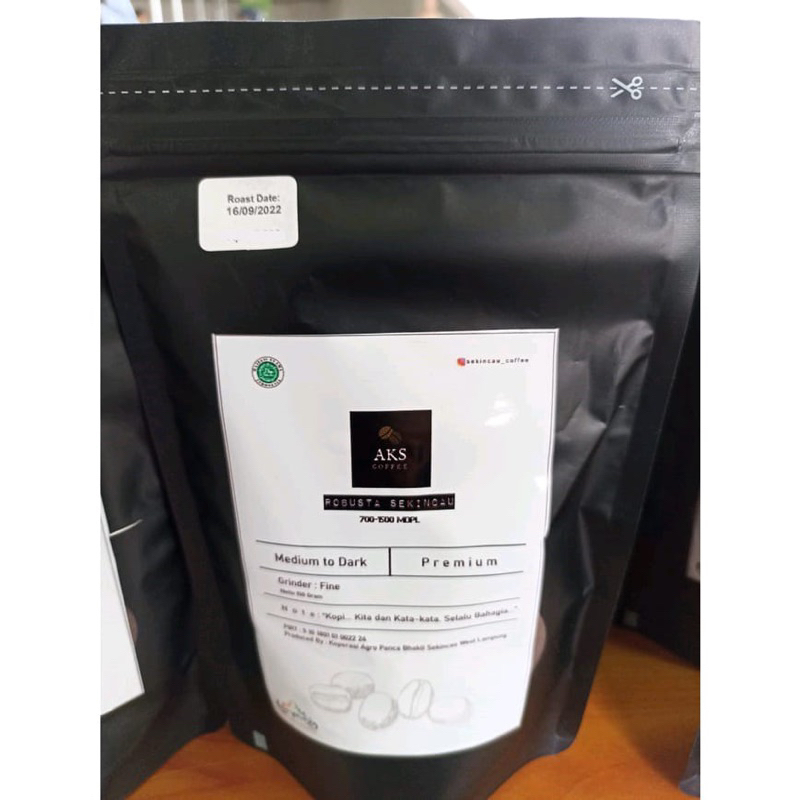 

Kopi Bubuk Robusta Asli Lampung Barat AKS COFFEE 250gram