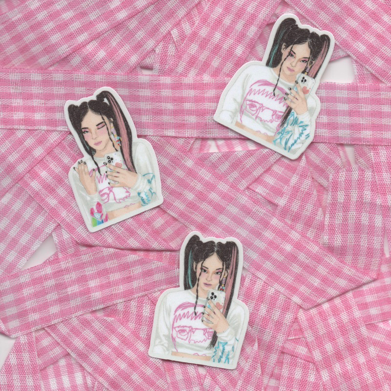 

Minji NewJeans Sticker Glitter