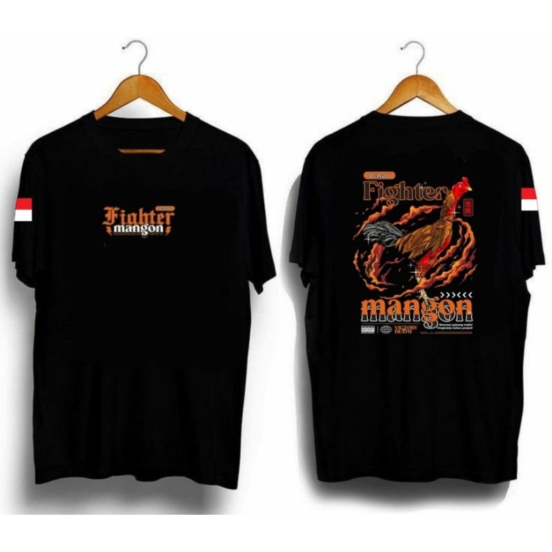 KAOS FIGHTER MANGON AYAM || KAOS AYAM || TSHIRT VIRAL