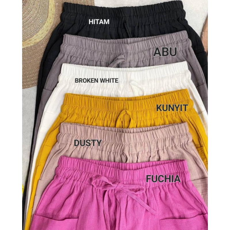 Haruka pants celana wanita 7/9 murah. Bahan Premium Size Standar, Jumbo, Super Jumbo