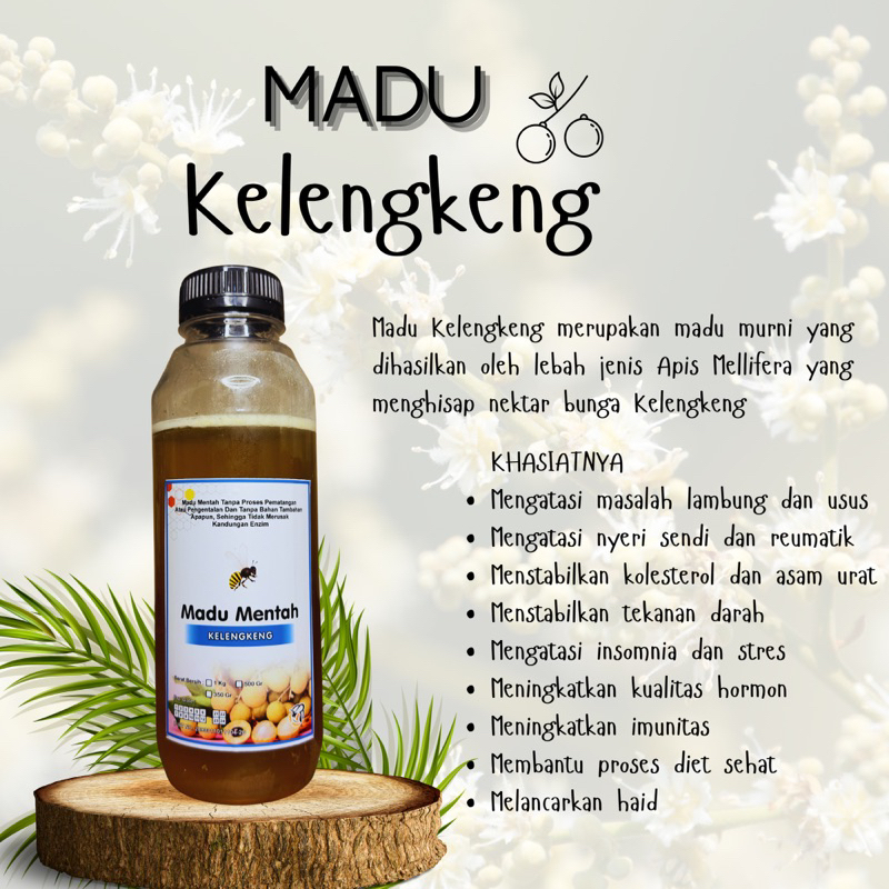 

(500gr) Madu KELENGKENG SUPER - MADU MENTAH - MADU AMANAH - MADU ASLI - MURNI - Madu - Fresh