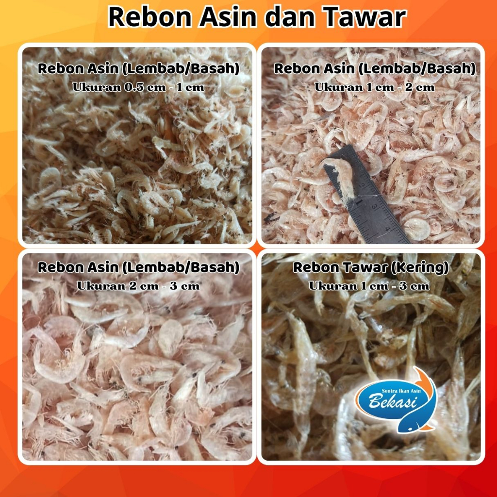 

Udang Rebon Asin dan Tawar 500 gram