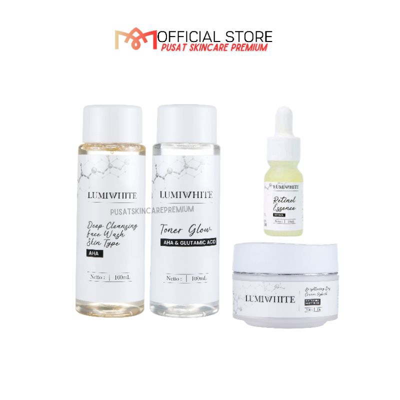 BPOM Mini Paket Skincare 4 in 1 Lumiwhite Day / Night / Perawatan Jerawat