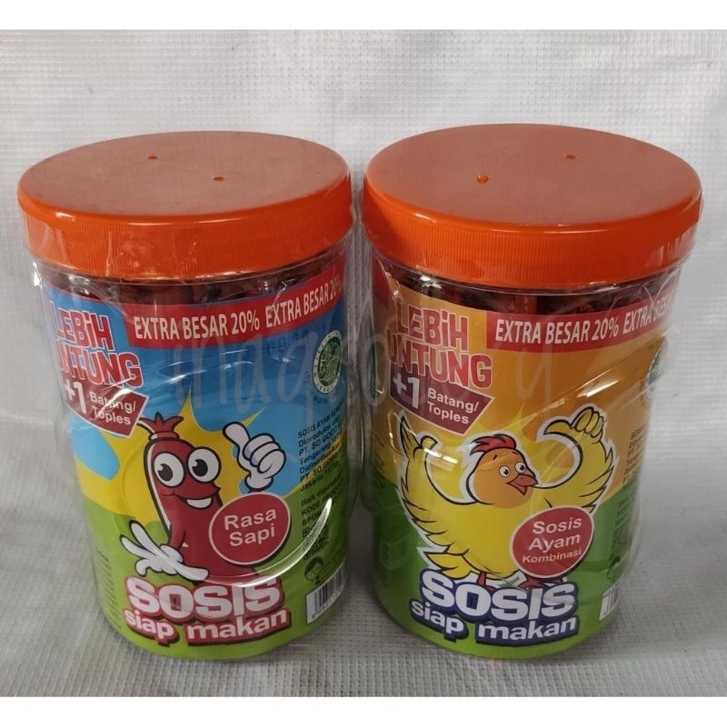 

Sosis So Nice Ayam/Sapi 1 Toples Isi 24 Pcs