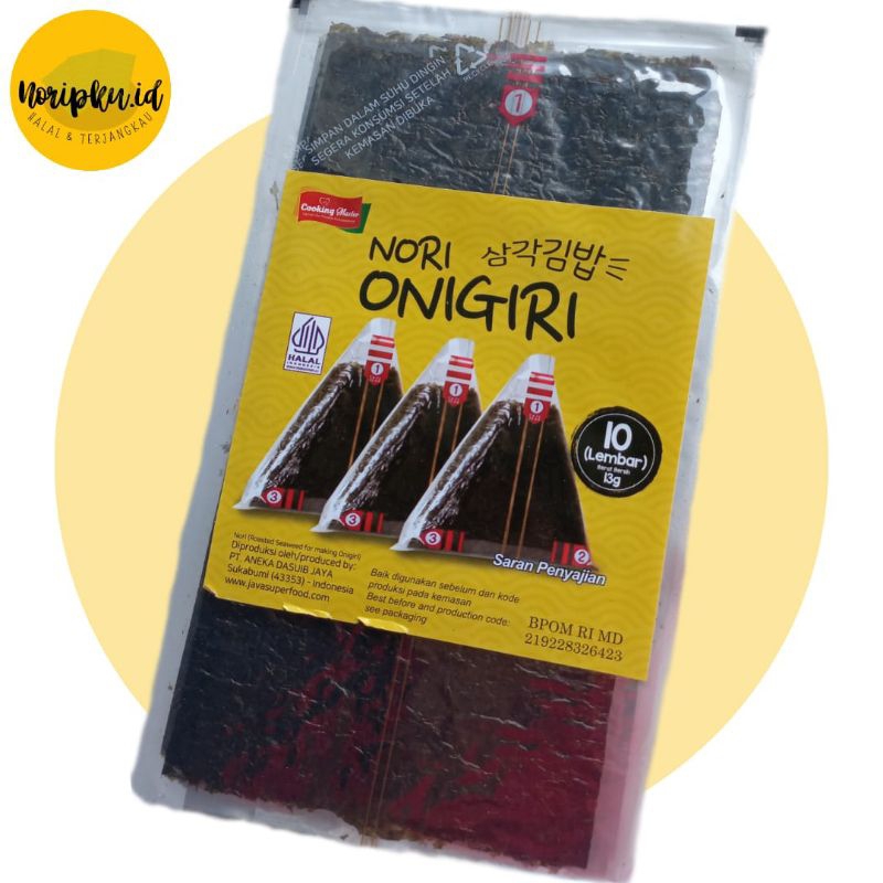 

Nori Onigiri 10 Lembar dan Nori Onigiri 20 Lembar