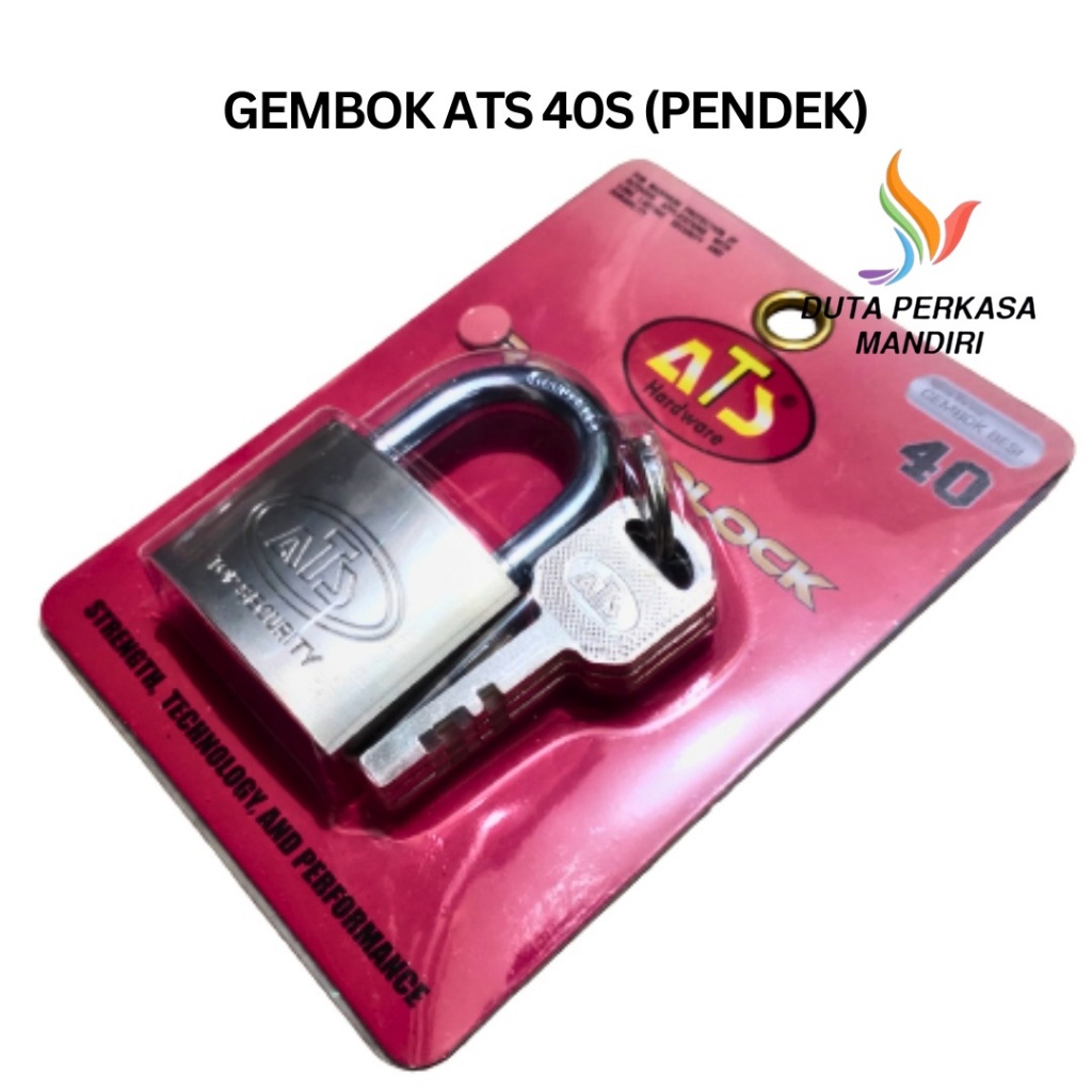 DPM - Gembok ATS 40MM Pendek / Kunci Gembok 40 MM / Gembok ATS Leher Pendek