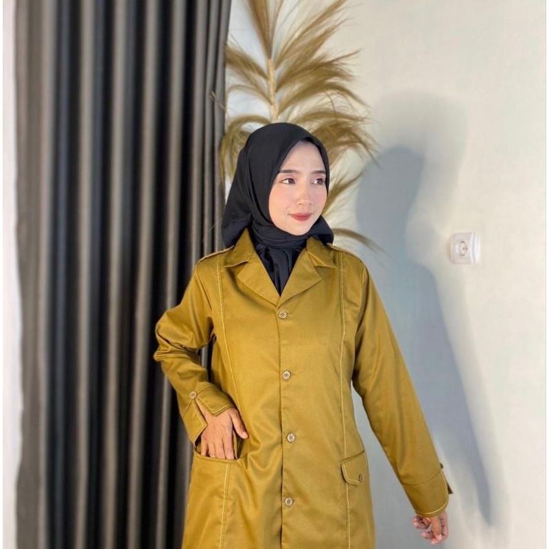Baju dinas PNS variasi jahit timbul/setelan baju dinas/baju pemda murah