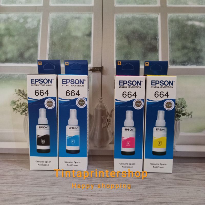 1set 4 warna Tinta 664 L100 L110 L200 L210 L300 L310 L350