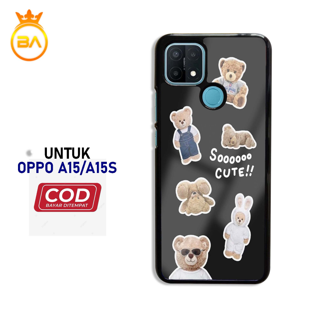 Case Oppo a15/a15s Terbaru - Hardcase Glossy kaca [Motif-02] case handphone-pelindung handphone-kesi