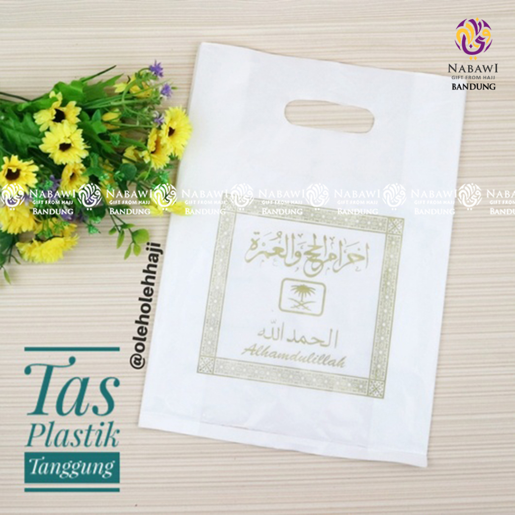 

Tas Plastik Souvenir Haji Umroh Tanggung Bandung Oleh - Oleh Haji Umroh Nabawi Bandung