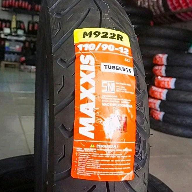 Ban maxxis M922R 110/90-12 tubeless ban donat untuk motor scoopy