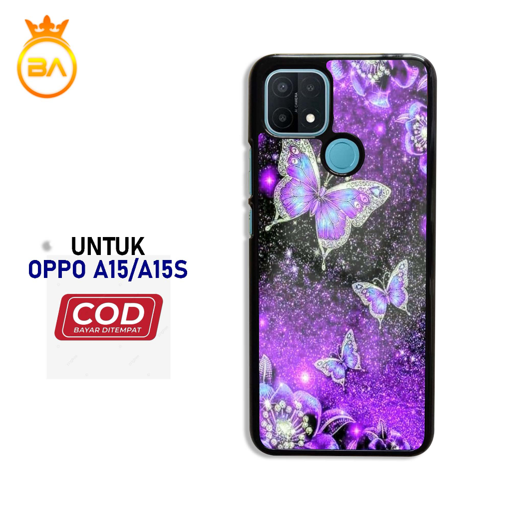 Case Oppo a15/a15s Terbaru - Hardcase Glossy kaca [Motif-012] case handphone-pelindung handphone-kes