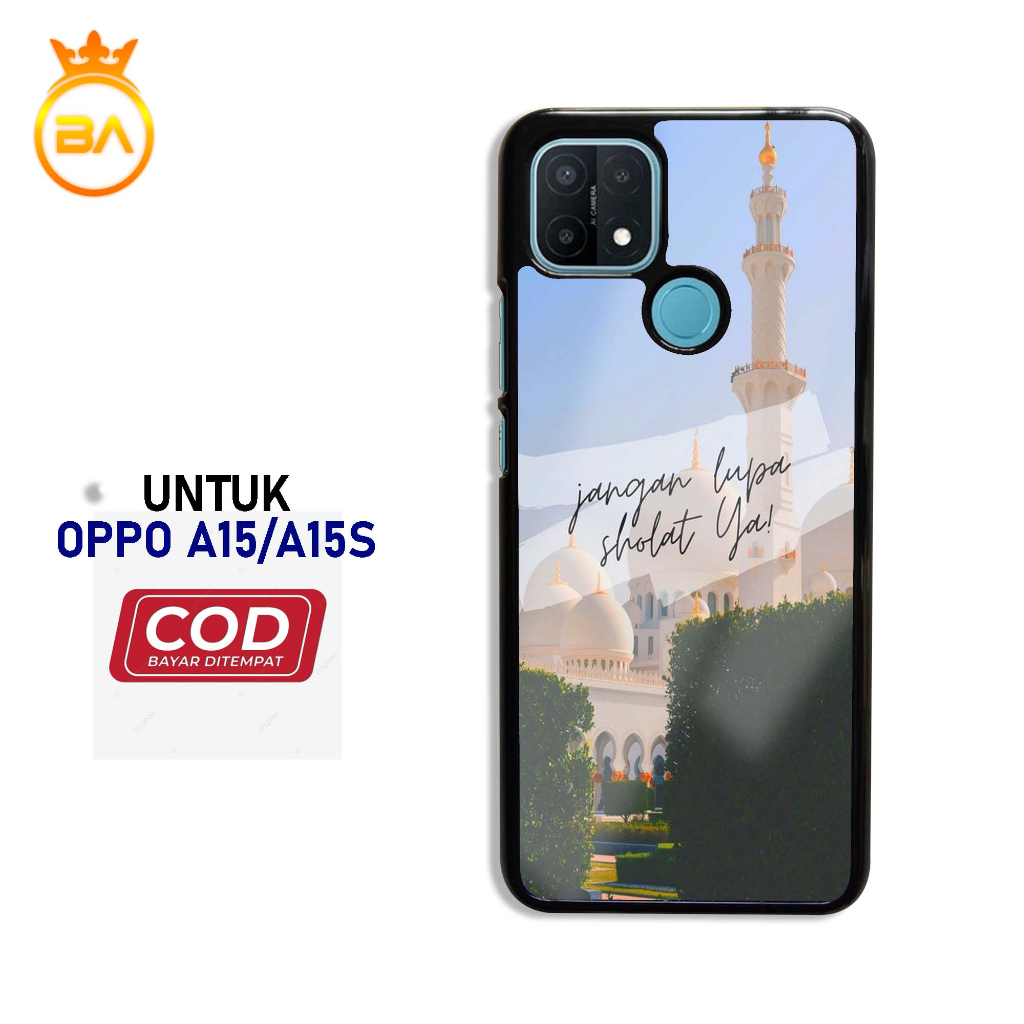 Case Oppo a15/a15s Terbaru - Hardcase Glossy kaca [Motif-019] case handphone-pelindung handphone-kes