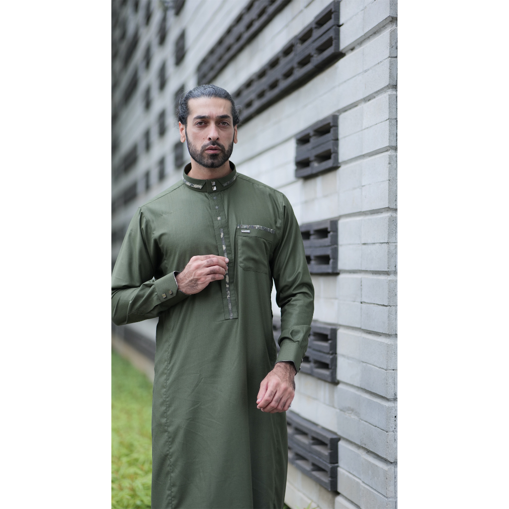 Shahama Thobe Exclusive SH-100 Army