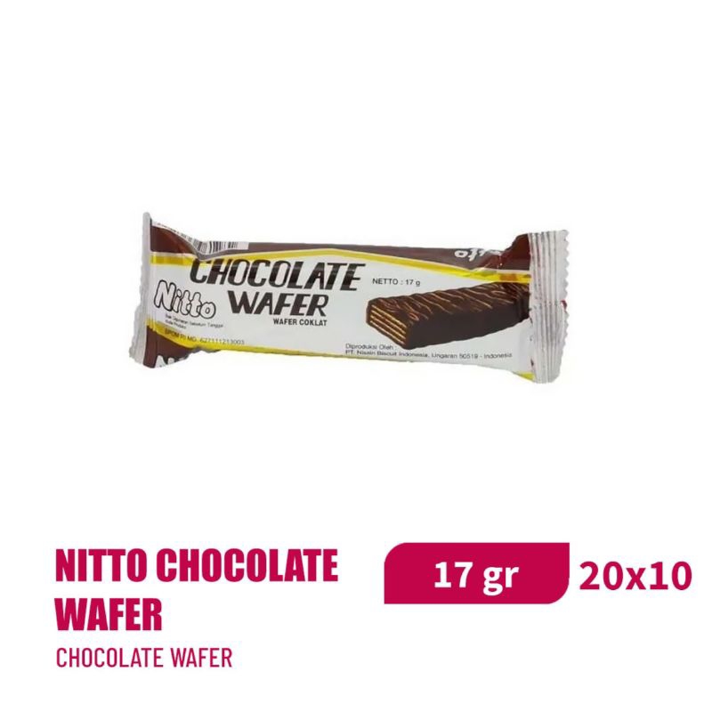 

Nitto Wafer Coklat (1pak isi 10)