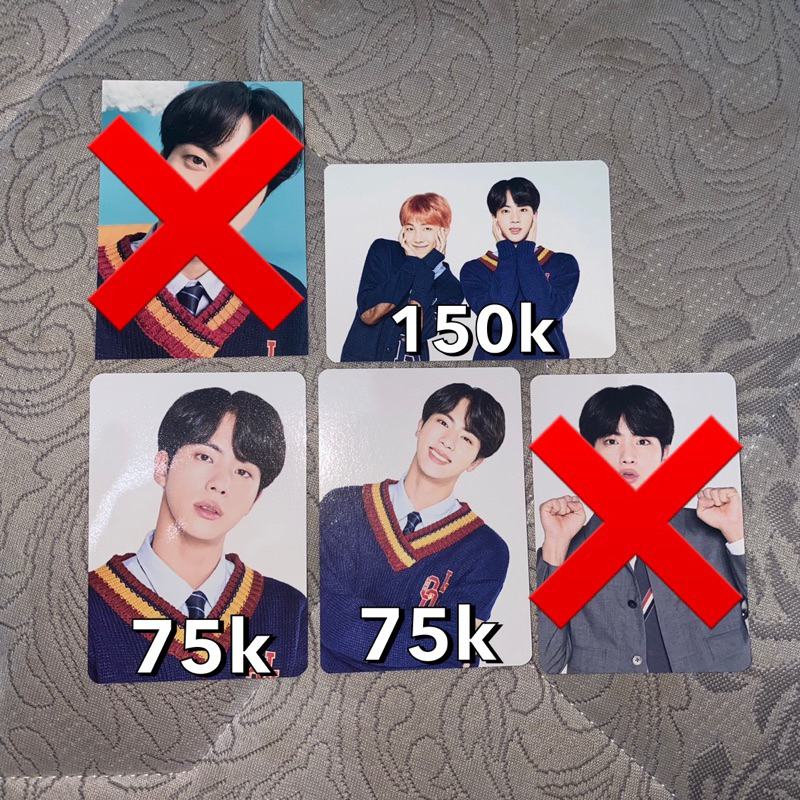 OFFICIAL MPC MINI PHOTOCARD BTS SEOKJIN HAPPY EVER AFTER JAPAN HEA