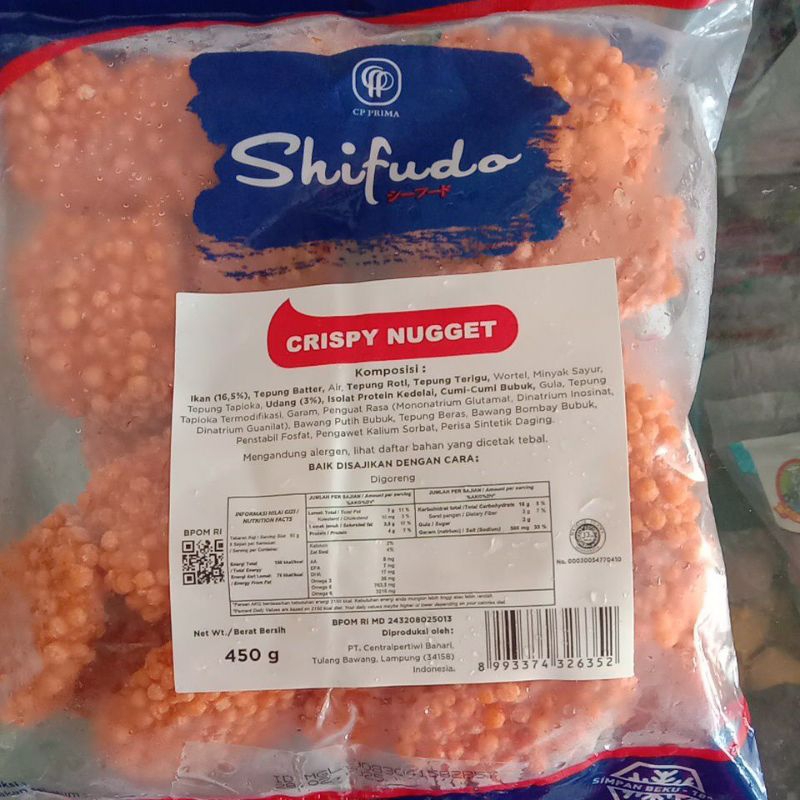 

Shifudo Fish Nugget Crispy Bubble 500gr