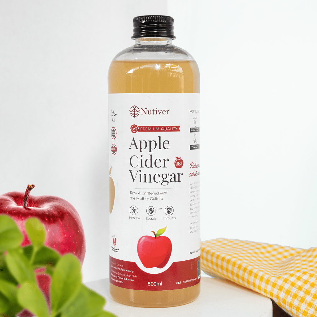 

XMASTER NUTIVER CUKA APEL ORGANIK WITH THE MOTHER 500ML / APPLE CIDER VINEGAR