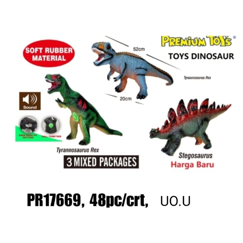 DINOSAURUS PR17669 / DINO ANAK / DINOSAURUS ANAK / DINO KARET / DINOSAURUS KARET