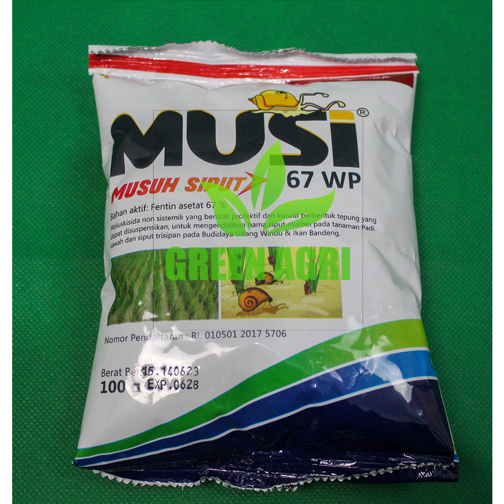 Musi Musuh Siput 67WP 100 Gram Non Sistemik Pembasmi Ampuh Hama Keong Sawah Racun Keong Hama Siput