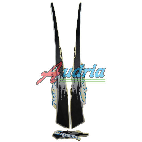 Striping Stiker Motor Suzuki Crystal Tune 1992 Hitam