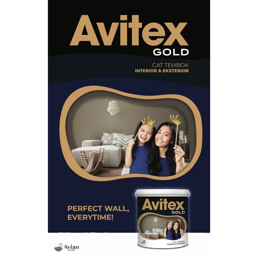 Cat Tembok 1kg AVITEX GOLD Eksterior Interior  / Cat Avitex Gold 1 kg