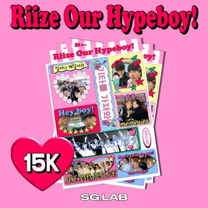 

[SG.LAB] RIIZE ENHYPEN OUR HYPEBOY! | KAWAII KPOP STICKER | STICKER LUCU ALA KOREA JEPANG | PURIKURA