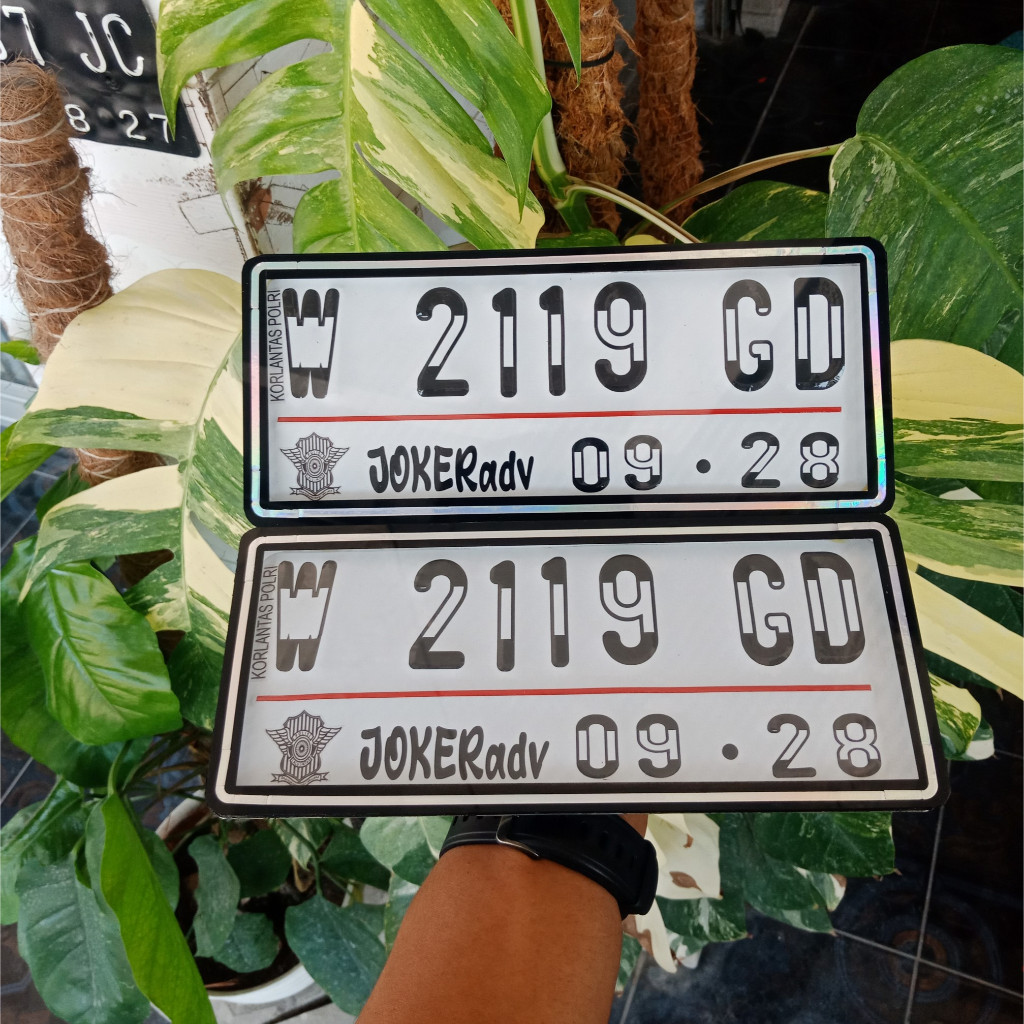 Plat Nomor Motor Akrilik ( 2 pcs ) Plat Nomor Plat Nomor Costum Plat Nomor Variasi PLAT NOMOR LAPIS 