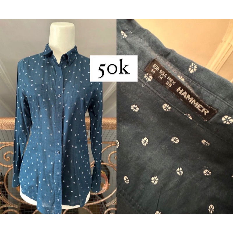 PRELOVED Kemeja Hammer Teal Blue