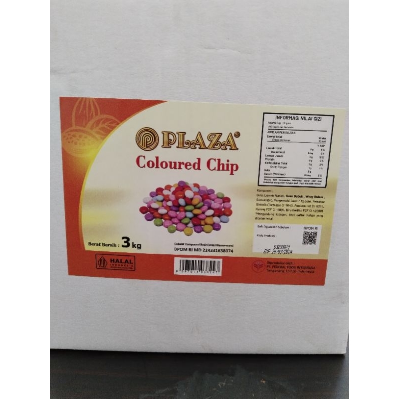 

Chocochips Warna Warni PLAZA 100gr