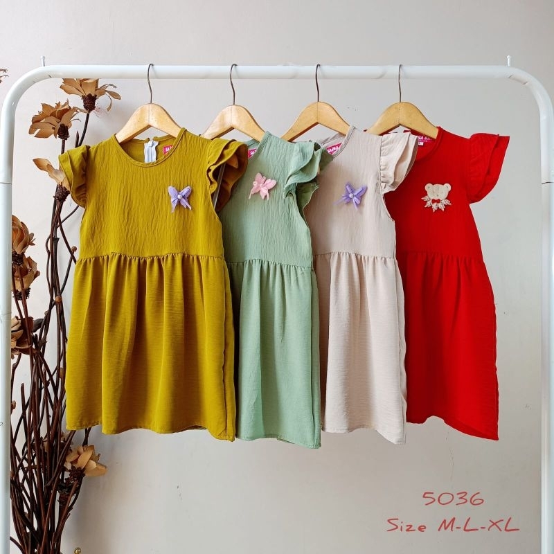 GROSIR Saibakids COD Dress Anak Terbaru Murah Lebay / Dress Anak Perempuan Terlaris  Lucu Baju Anak 