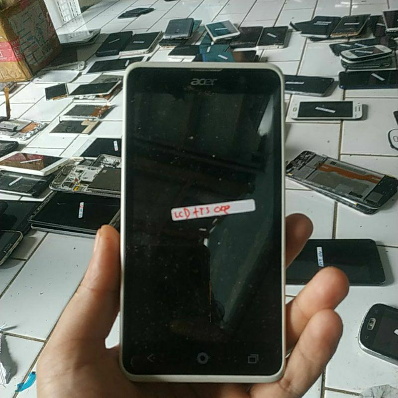 lcd touchscreen plus kesing fulset bekas acer z520
