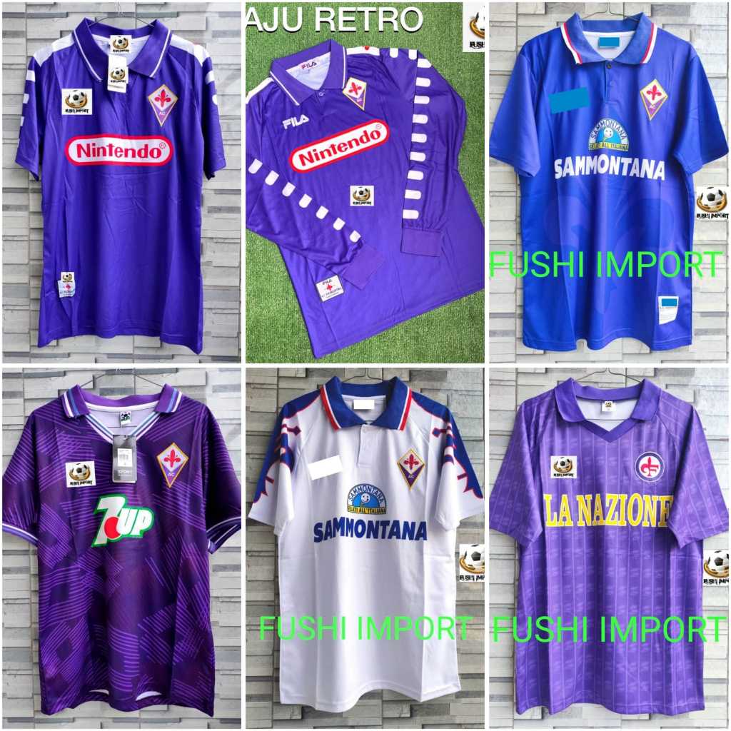 JERSEY BAJU BOLA FIORENTINA HOME AWAY 3RD THIRD RETRO