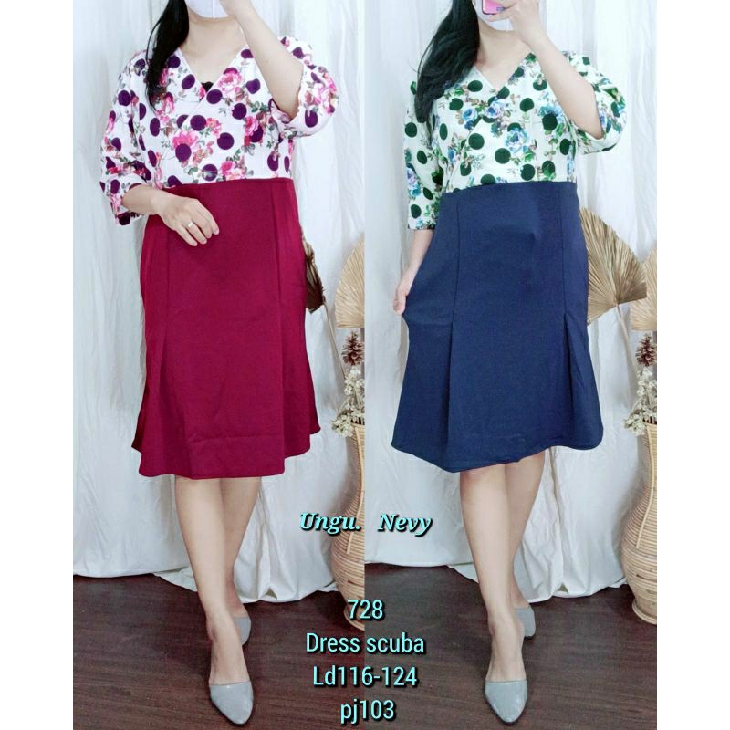 dress scuba bordir import