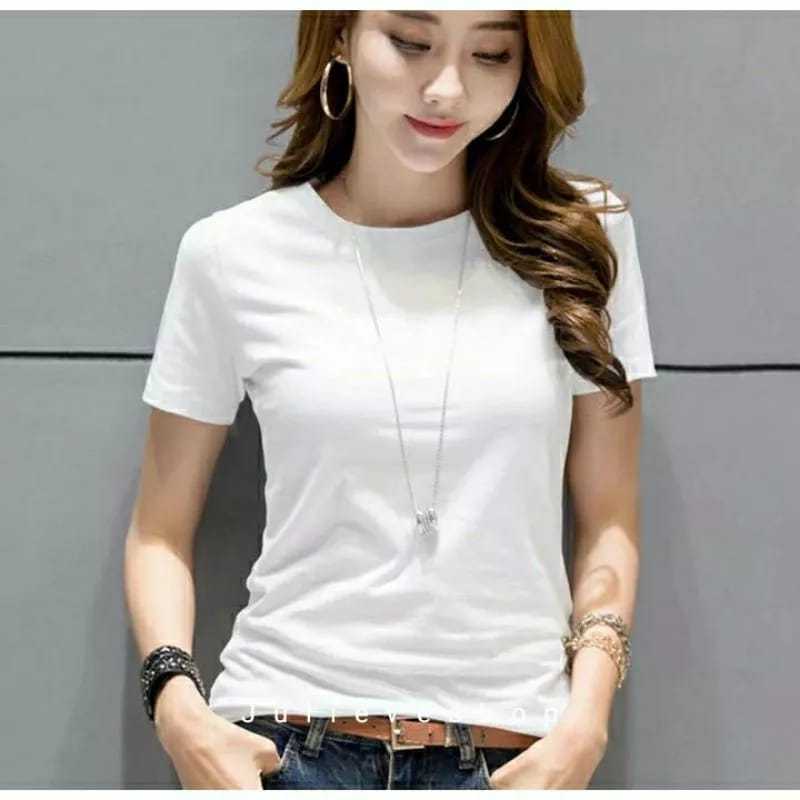 Manset kaos rayon polos wanita / atasan wanita / manset wanita lengan pendek / kaos wanita oblong