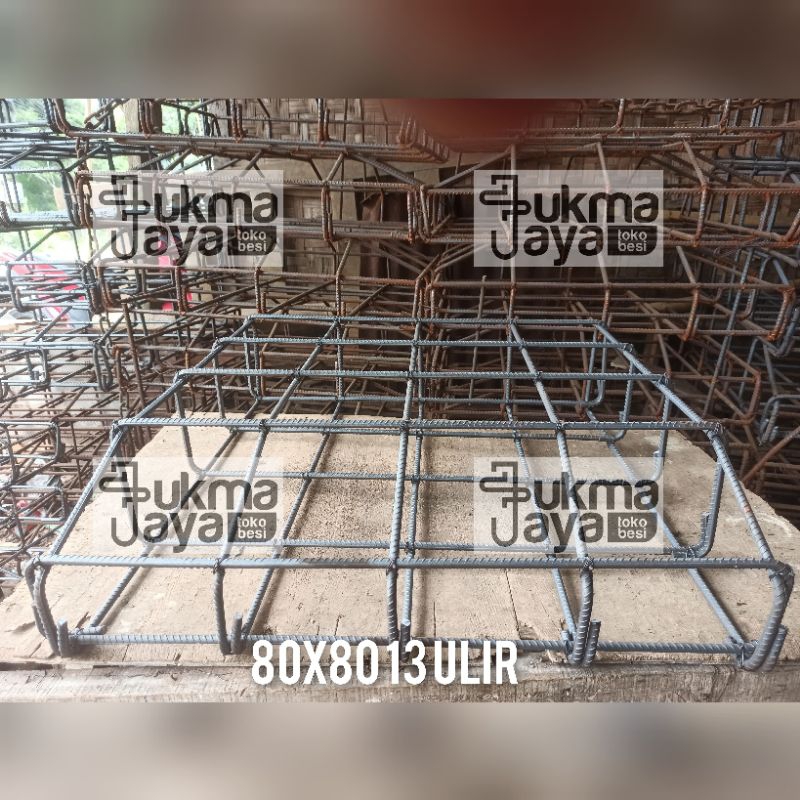 Pondasi besi beton cakar Ayam 80x80 13ulir sni