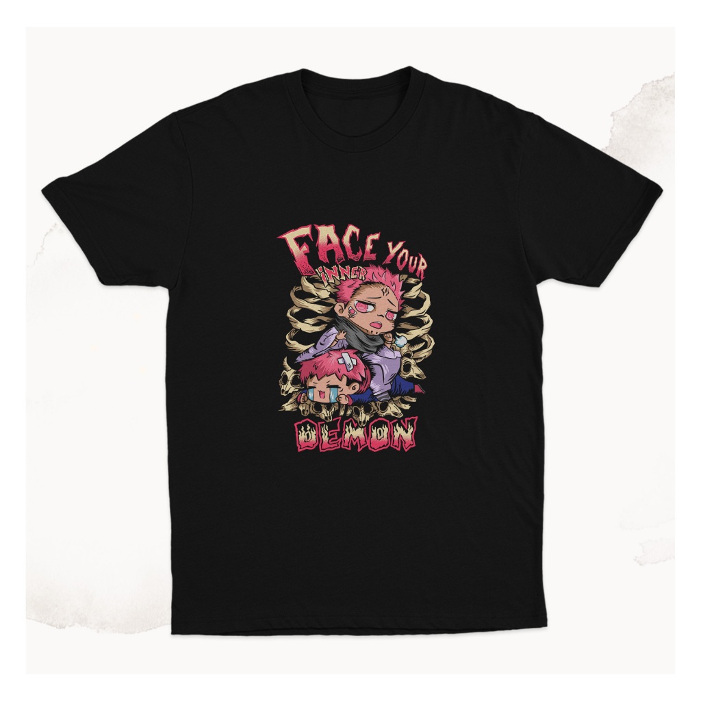 Kaos Anime Jujutsu Kaisen Sukuna x Itadori Inner Demon