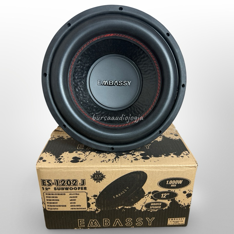 Subwoofer 12 inch Embassy es 1202J double Coil 1202 J