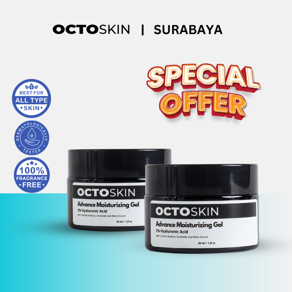 (Ready Stok ) Octoskin - Paket Bundling 2 pcs Octoskin Advance Moisturizing Gel 30ml