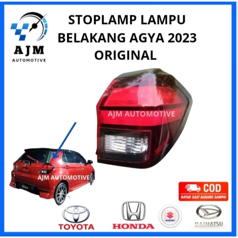 Stoplamp lampu belakang Agya 2023 Original Copotan lampu belakang Toyota Agya terbaru kanan atau kir