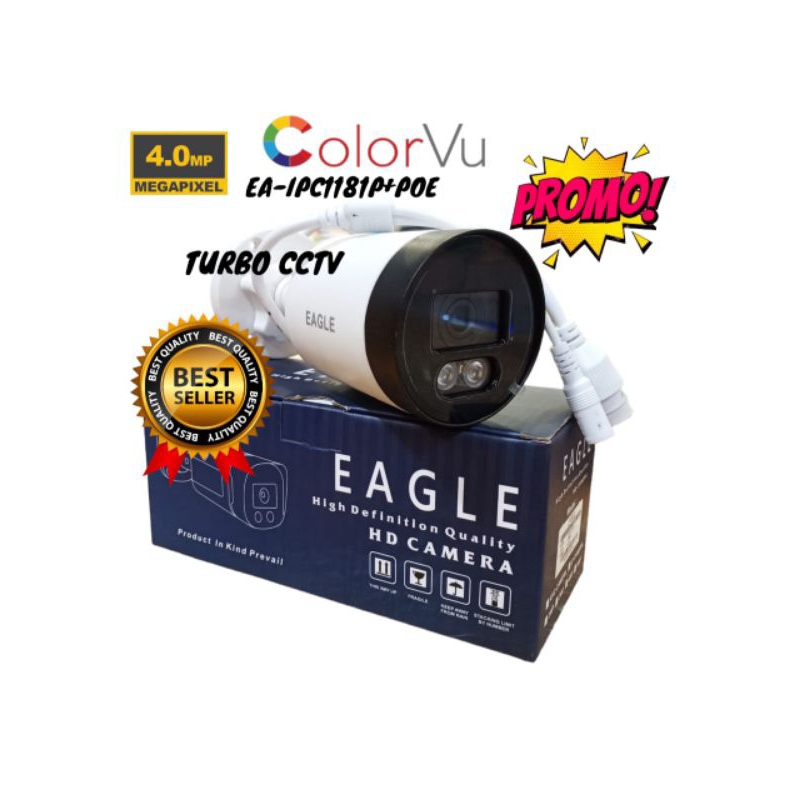 EAGLE Kamera Cctv Outdoor IP Cam 4MP Full Color IP Kamera Cctv