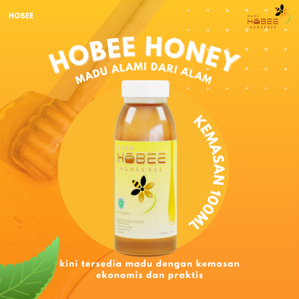 

Madu Murni Hobee 100ML Tanpa campuran bahan kimia dan pengawet