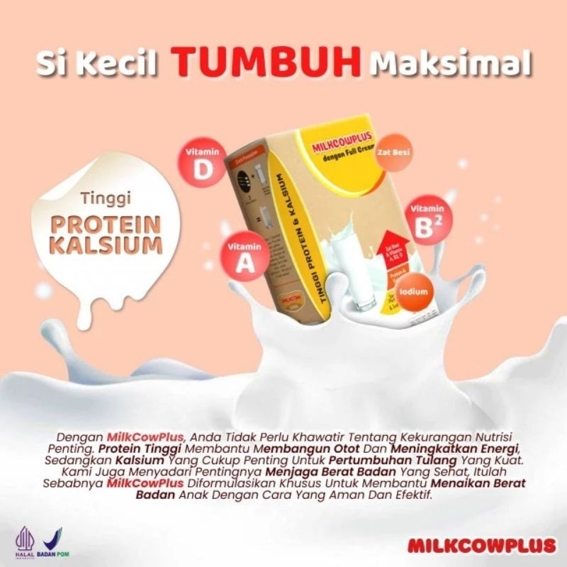

Milkcowplus Full Cream Susu Penggemuk dan Peninggi Badan 500 gram