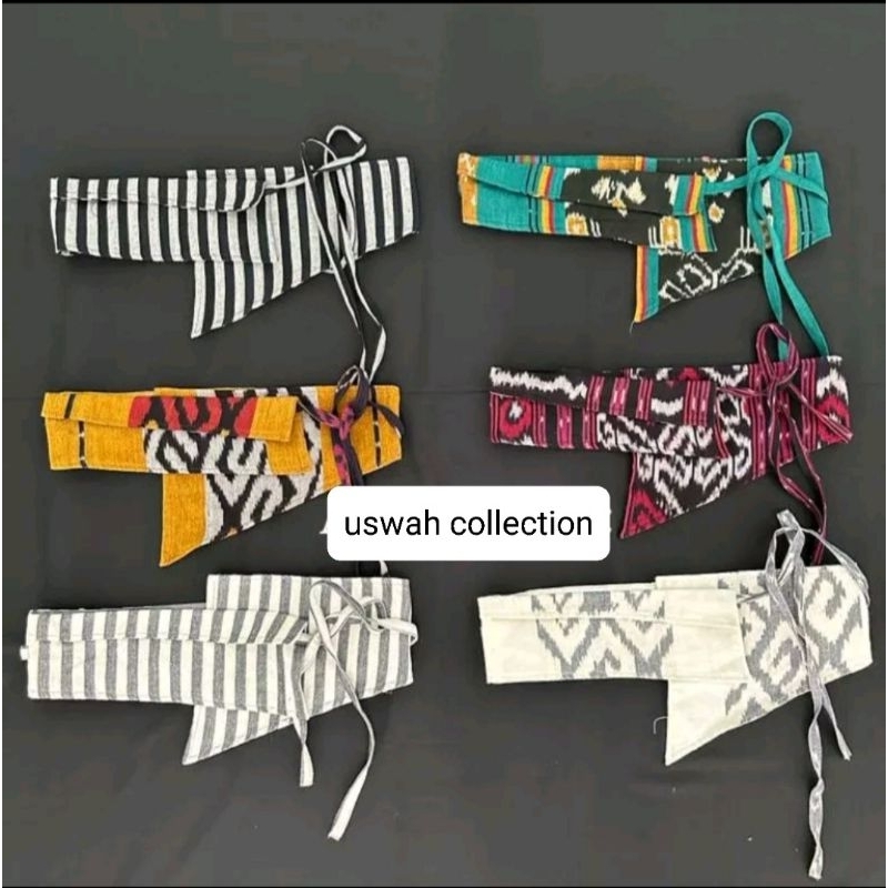 Obi belt tenun - obi belt -ikat pinggang tenun - belt wanita/pria