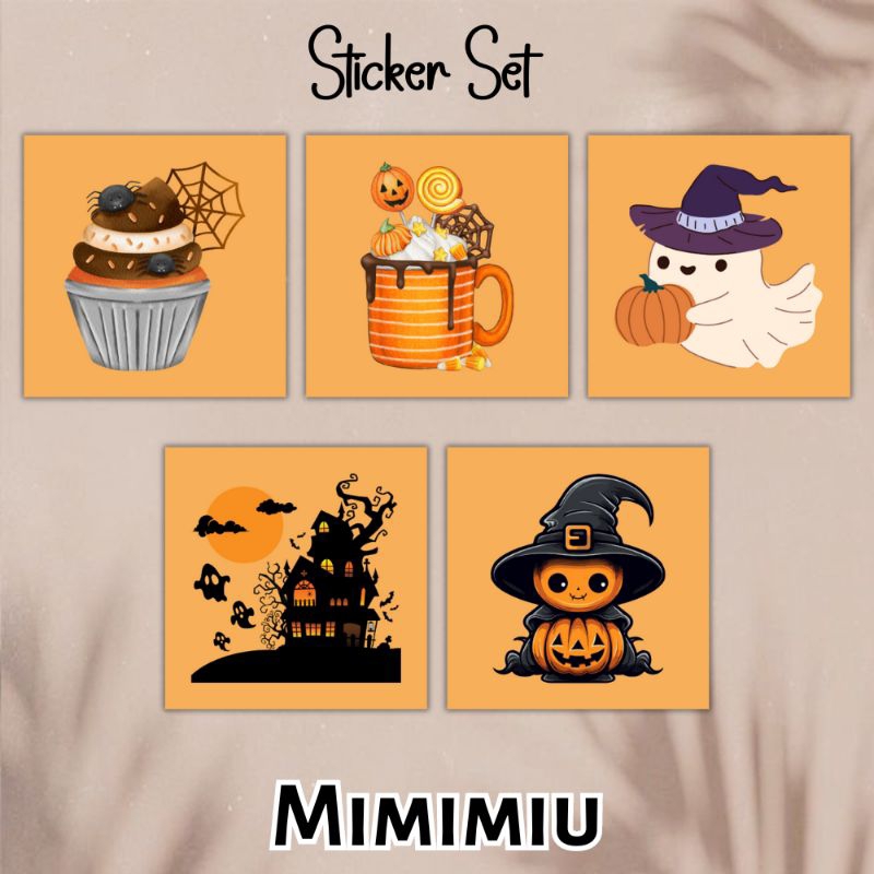 

[Mimimiu] sticker set halloween 3x3cm